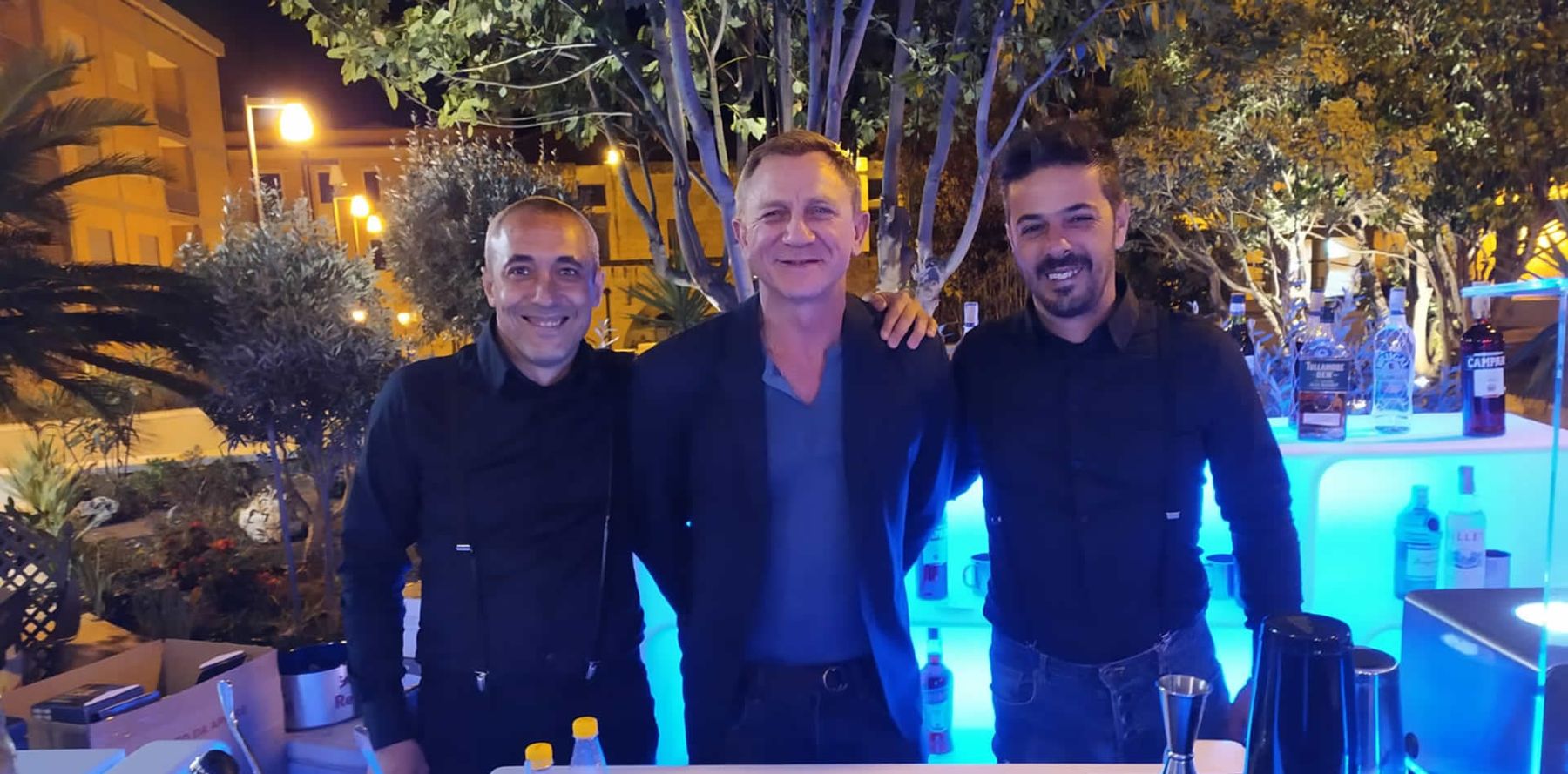 Gianni and Salvatore with a special guest at the Beverygo bar